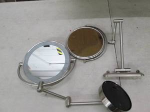 lot 181 image: 2 swivel mirrors one lighted one no...