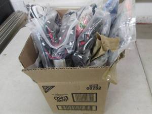 lot 197 image: box of face masks and neck gaiters ...