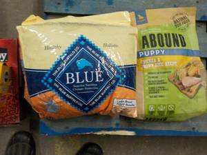Blue and Abound Puppy Dog Food...