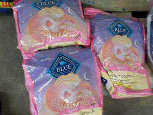 3 Partial Bags Blue Adult Cat Food...