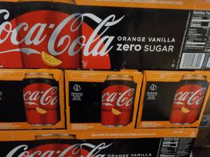 4 - 12 packs Coca Cola Orange Vanil...