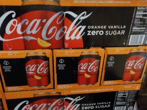 4 - 12 packs Coca Cola Orange Vanil...