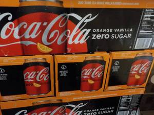 4 - 12 packs Coca Cola Orange Vanil...
