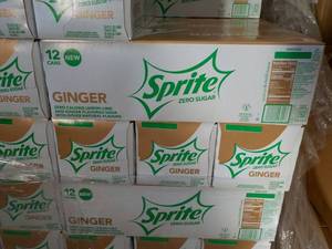 4 - 12 packs Sprite Ginger Zero Sug...
