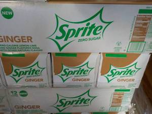 4 - 12 packs Sprite Ginger Zero Sug...