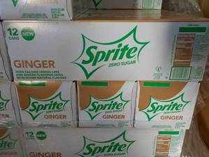 4 - 12 packs Sprite Ginger Zero Sug...