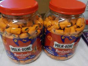 2 - 40 oz Jars Milk Bone Maro Dog S...