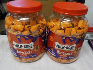 2 - 40 oz Jars Milk Bone Maro Dog S...
