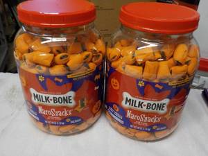 2 - 40 oz Jars Milk Bone Maro Dog S...