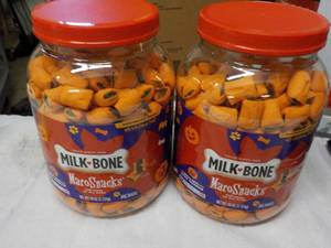 2 - 40 oz Jars Milk Bone Maro Dog S...