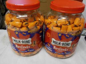 2 - 40 oz Jars Milk Bone Maro Dog S...
