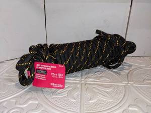 Everbilt Heavy Duty Diamond Braid Polypropylene Rope 100, New