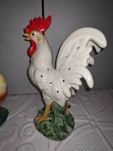 Collectible Rooster & Duck Ceramic Decor