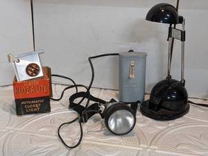 Vintage Lights - Headlamp, Closet Light, Table Lamp