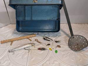 Vintage Tackle Box & Extras
