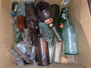 Large Mixed Lot of Vintage Bottles