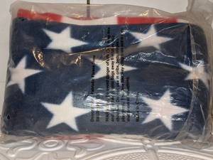Patriotic Fleece Flag Blanket