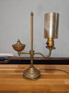 Antique Brass Student Oil Lamp