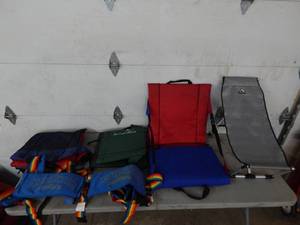 lot 4 image: Assorted Camping & Stadium Chairs