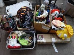 lot 29 image: Christmas & Halloween Decorations & Costumes