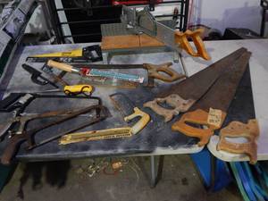 lot 42 image: Assortment Of Hand Saws