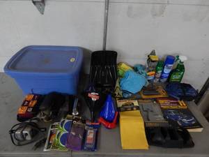lot 55 image: Automotive Cleaning Supplies & Sunglasses