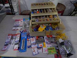 lot 65 image: Tackle Box With Assorted Tackle