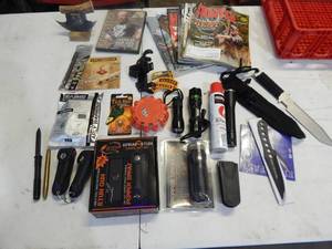 lot 78 image: Knives, Stun Gun, Pepper Spray, Self Defense & More