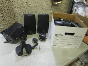 lot 41 image: (F-3) Assorted Electronics and Lens...
