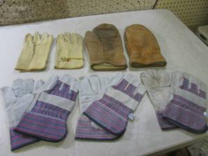 lot 77 image: (F-3) Leather Gloves and Choppers...