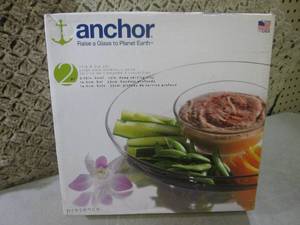 lot 78 image: (D-2) Anchor 2pc Chip & Dip Set...