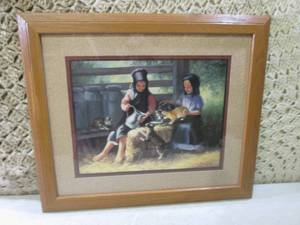 lot 119 image: (RMC) Framed Home Interiors Laurie ...