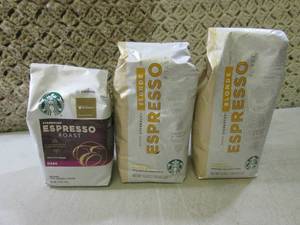 lot 129 image: (B-1) 3 Bags Starbucks Espresso Cof...