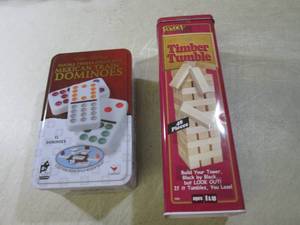 lot 134 image: (CS) Mexican Train Dominoes and Tim...