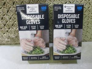 lot 151 image: (CS) 2 Boxes of Disposable Gloves 5...