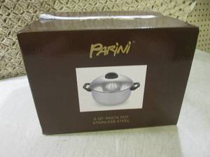 lot 156 image: (F-1) Parini 6 Qt Pasta Pot Stainle...