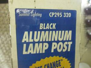 lot 165 image: (RMDR) Black Aluminum Lamp Post ...