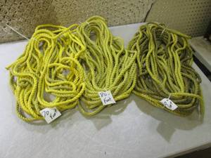 lot 167 image: (D-4) 3 Lengths of Rope 12 x 120 ...