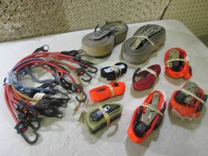lot 185 image: (D-2) Assorted Ratchet Tie Downs an...