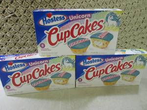 lot 198 image: (B-1) 3 Boxes Hostess Unicorn Cup C...