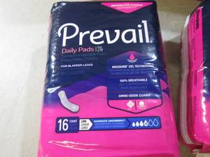 lot 274 image: (BS) 4 Packages Prevail Daily Pads ...