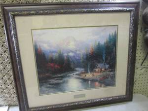 lot 285 image: (RMC) Framed Home Interior Thomas K...