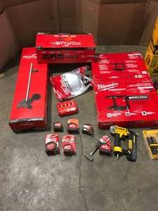 Lot of Assorted MilwaukeeDewalt Tools - Open Box Customer Returns various types models and conditions