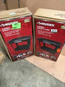 Lot of 2 Husky Utility Carts open box customer returns see pictures