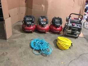 Lot of assorted small used compressors various brands models and conditions customer returns see pictures