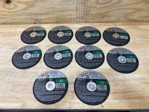 lot 112 image: MILWAUKEE Lot of 10-  7 in. x 18 in. x 58 in. Cut Off Wheels