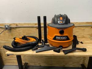 lot 30 image: RIDGID 14 Gal. 6.0-Peak HP NXT WetDry Shop Vacuum with Fine Dust Filter, Hose, Accessories and Premium Car Cleaning Kit