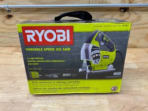 lot 12 image: RYOBI 6.1 Amp Corded Variable Speed Orbital Jig Saw with SPEEDMATCH Technology