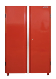 lot 6 image: HUSKY Ready-to-Assemble 24-Gauge Steel Freestanding Garage Cabinet in Red (48 in. W x 72 in. H x 18 in. D)