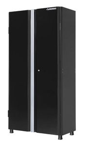 lot 8 image: HUSKY Ready-to-Assemble 24-Gauge Steel Freestanding Garage Cabinet in Black (36 in. W x 72 in. H x 18 in. D)